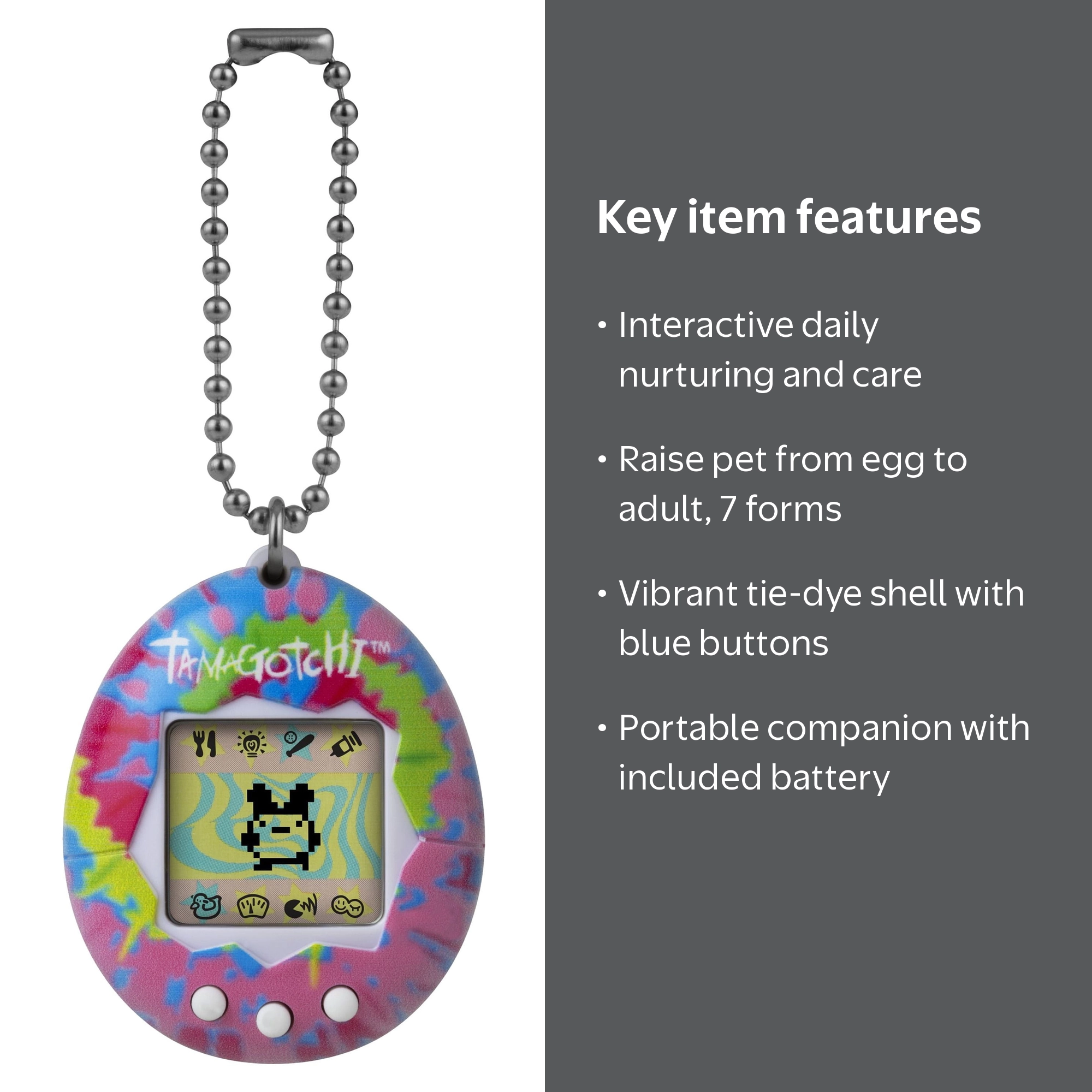 Tamagotchi Original Virtual Pet - Tie Dye - Walmart.com