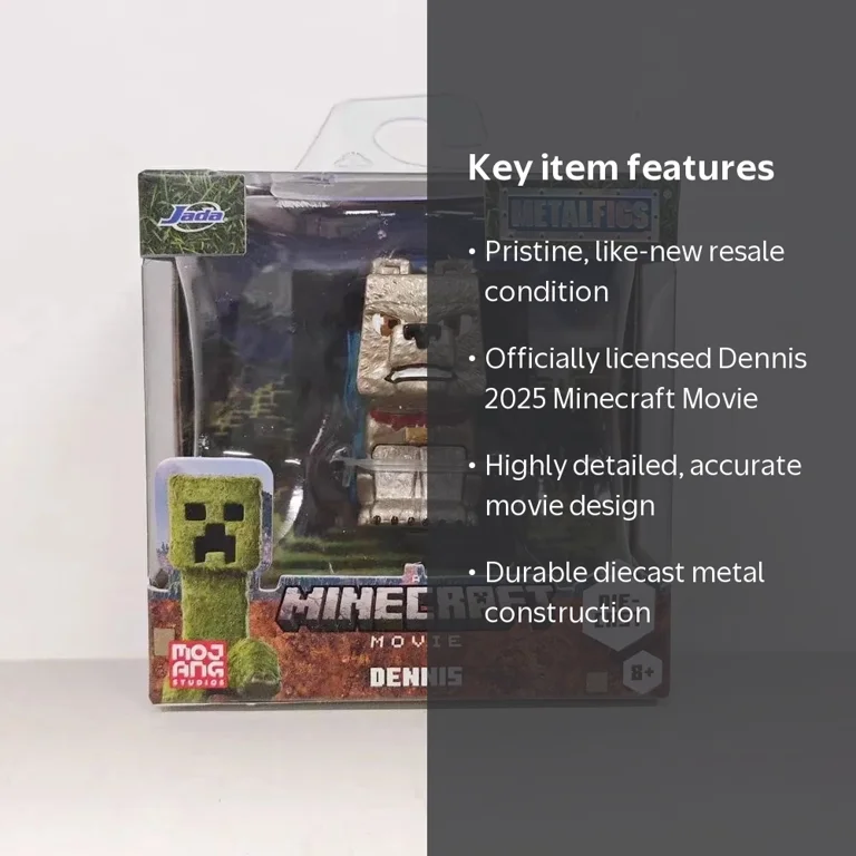 Minecraft Movie Dennis 2025 Diecast Metalfigs Figure by Jada Toys