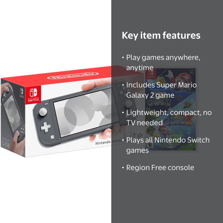 Nintendo, Nintendo Switch Lite Gaming Console, Gray, Handheld