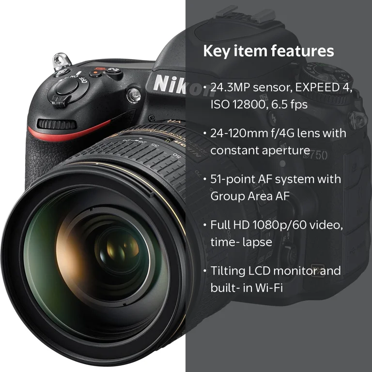 Nikon D750 DSLR Camera with 24-120mm Lens - Walmart.com