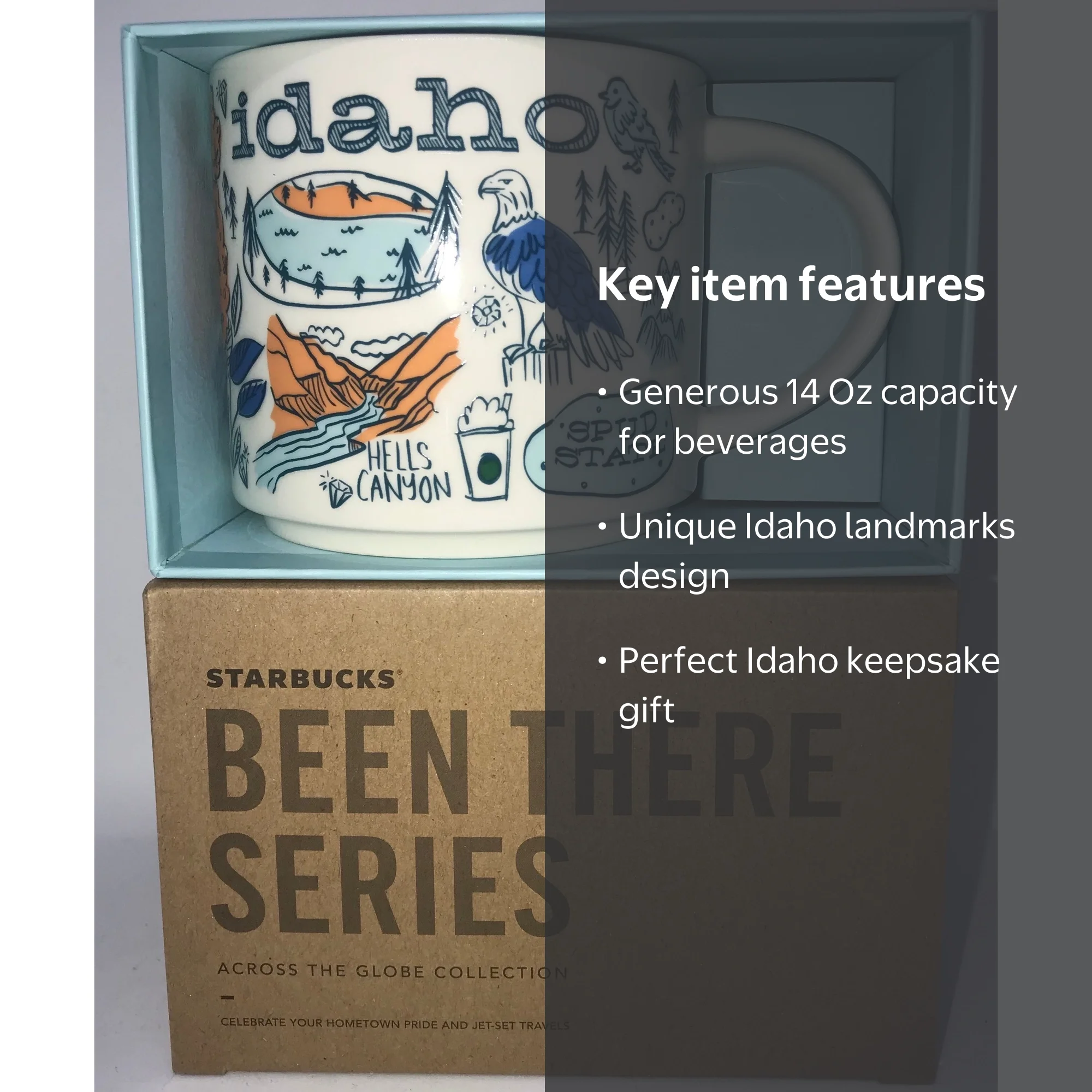 Starbucks Idaho Coffee Mug, Ceramic, Dishwasher and Microwave Safe, 14 Oz,  Landmark Souvenir - Walmart.com