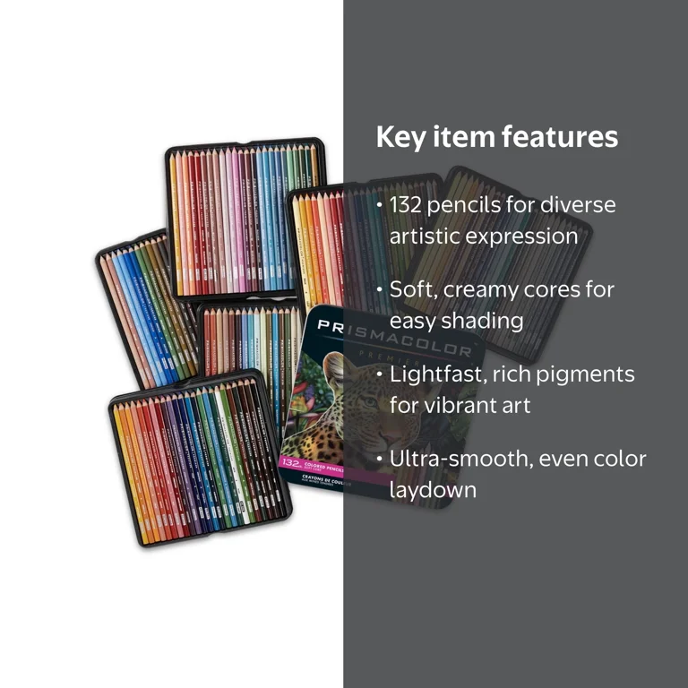 Prismacolor, Colored Pencils, Premier Soft Core, 132 Count
