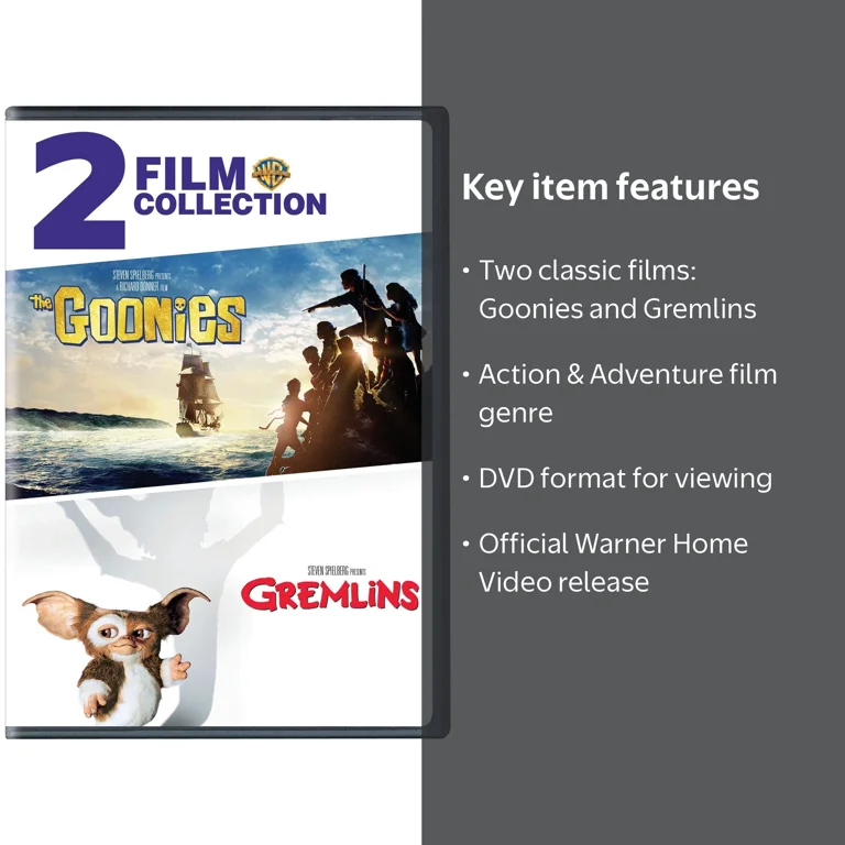 SDS, 2 Film Collection DVD, Goonies Gremlins, Action & Adventure