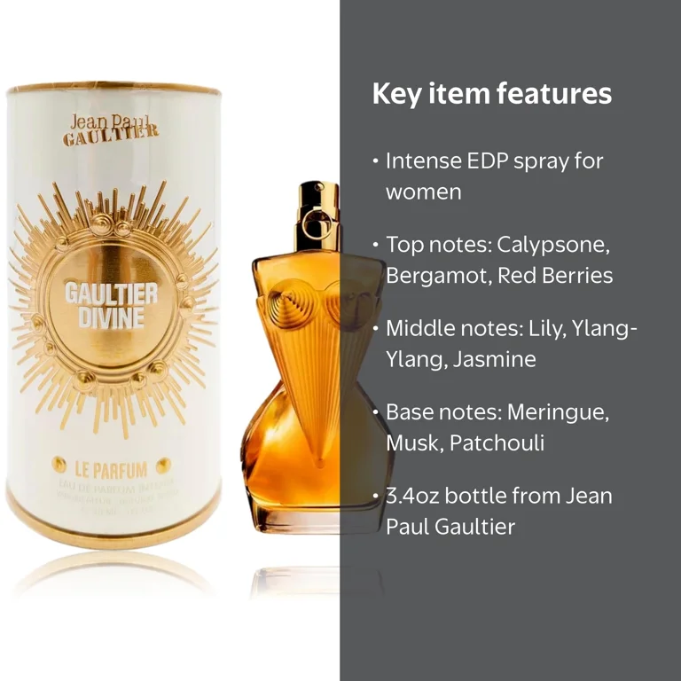 Jean Paul Gaultier Divine Le Parfum by JPG, 3.4oz EDP Intense