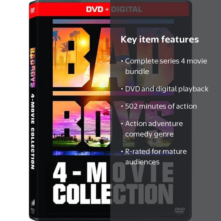Sony Bad Boys: 4-Movie Collection, DVD + Digital, Action and