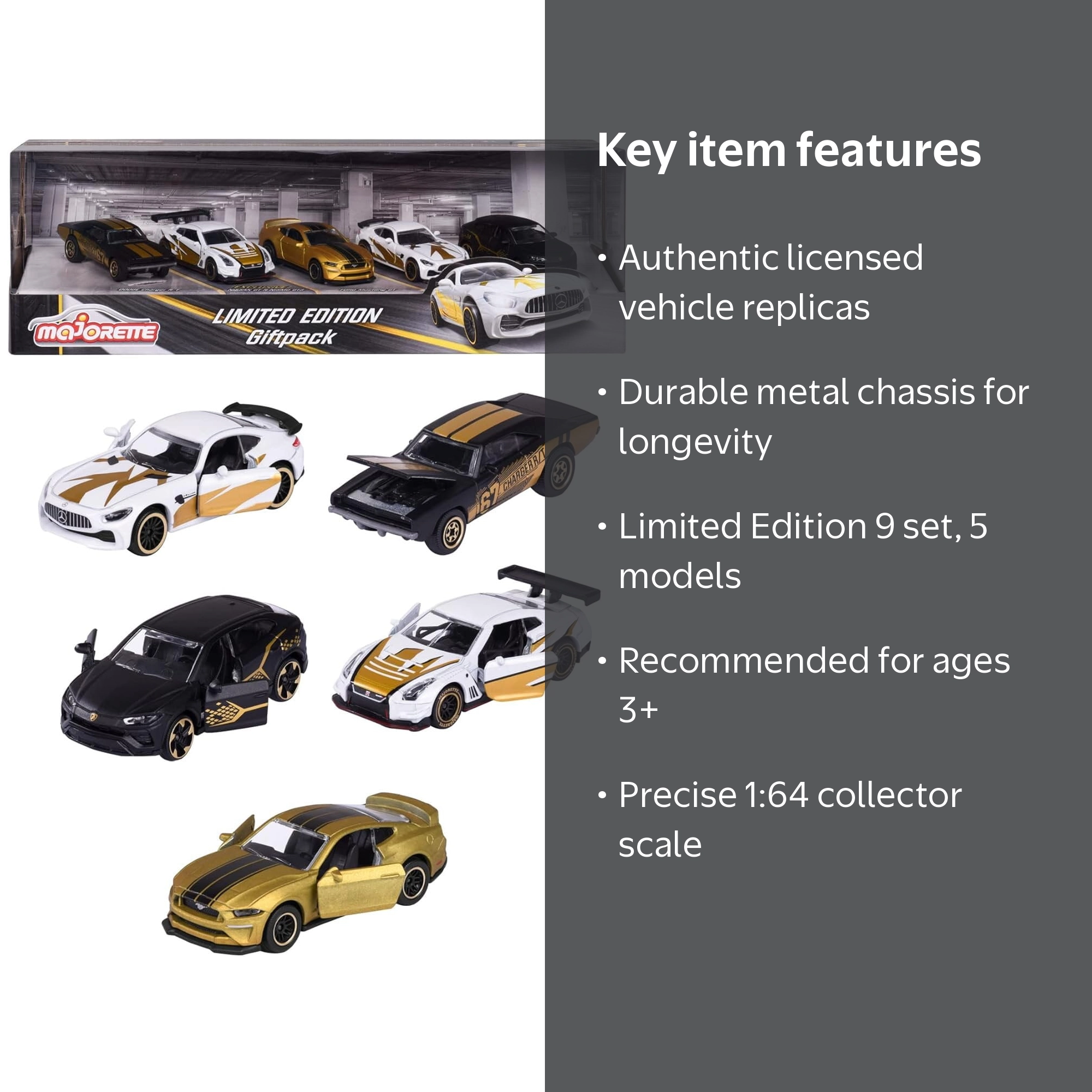 Majorette Limited Edition Giftpack Series 9, 5 Piece 1/64 Diecast