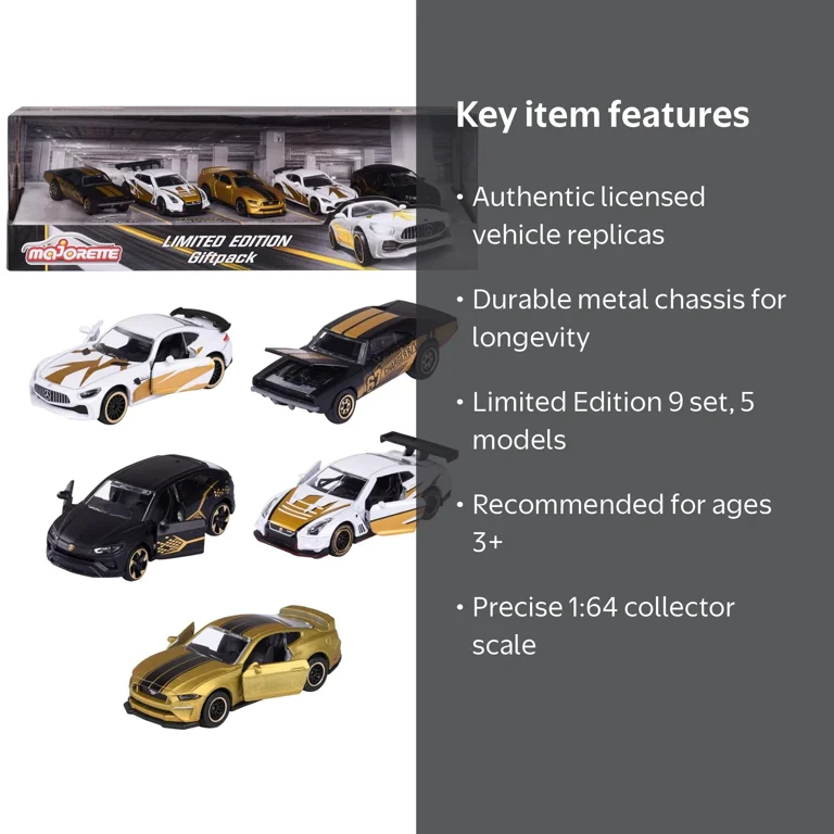 Majorette Limited Edition Giftpack Series 9, 5 Piece 1/64 Diecast