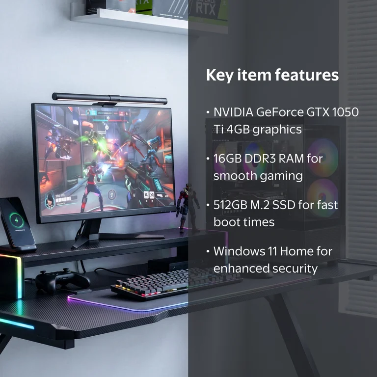 Budget Gaming PC Computers Desktop, Intel Core i7 up to 4.0GHz
