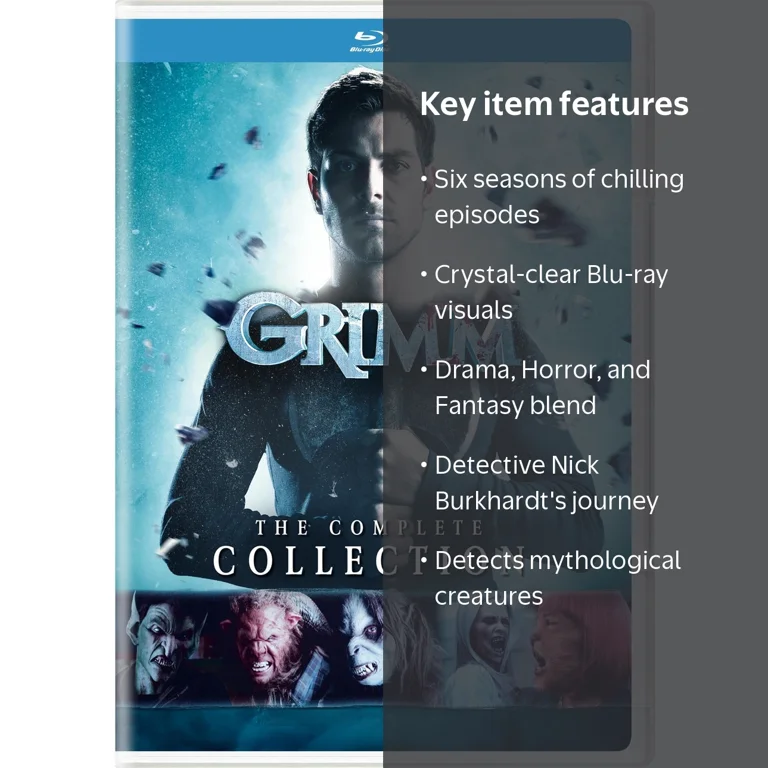 Universal Studios' Grimm: The Complete Collection Blu-ray, Spine