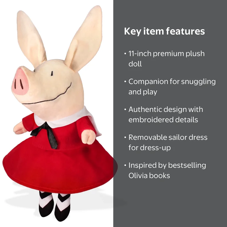 YOTTOY Classic Collection | Olivia the Pig Soft Stuffed Animal