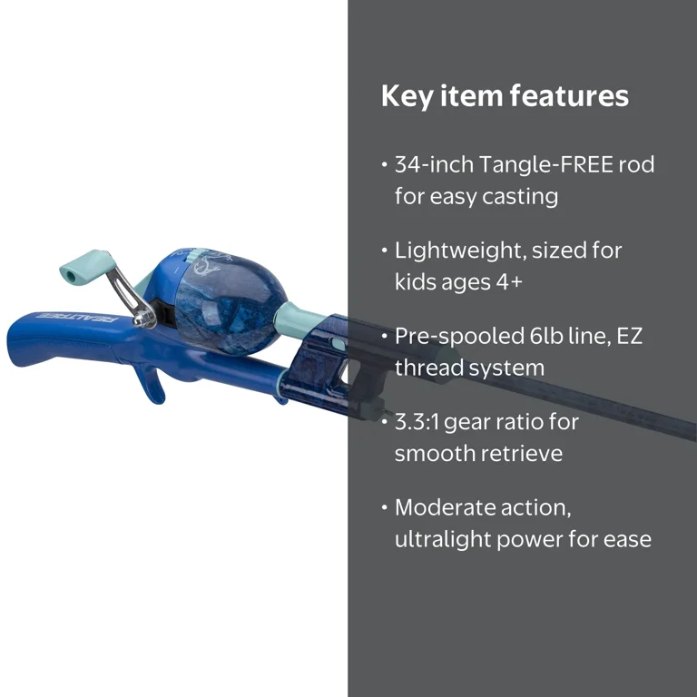 best tangle free fishing reel Kid Casters Krazy Tangle-Free Combo so you can focus on the fun Kid Casters Tangle-Free Youth Spincast