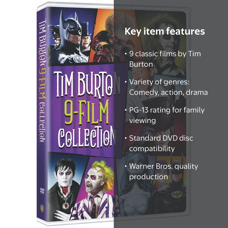 SDS, Tim Burton 9-Film Collection, DVD, Comedy and Action