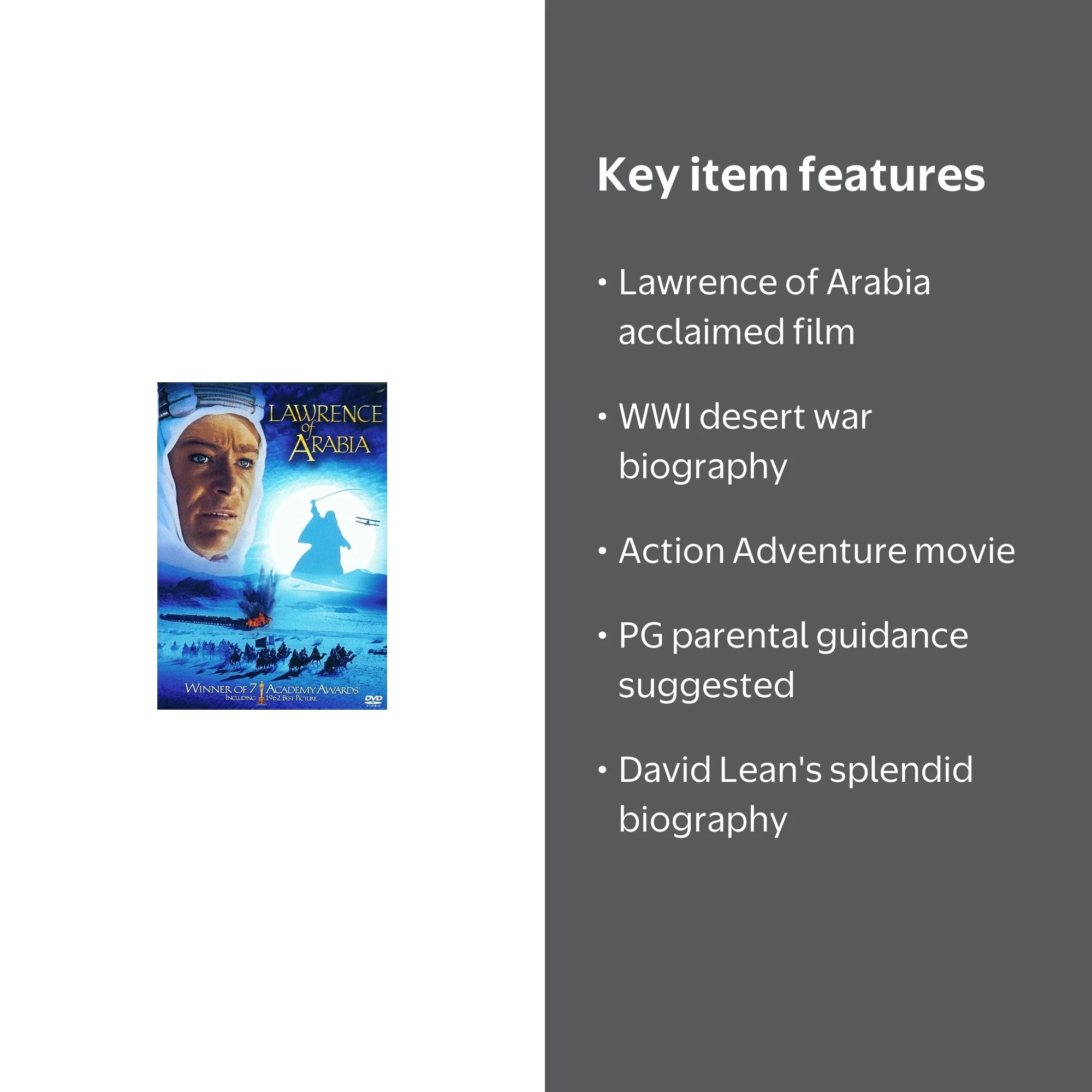 Sony Pictures - Lawrence of Arabia [DIGITAL VIDEO DISC] - Walmart.com