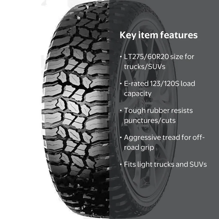 ちゃー　No.15 No.T4 Haida Mud Champ HD868 MT Tire for 2016-23 Ram 1500 HFE, Chevrolet