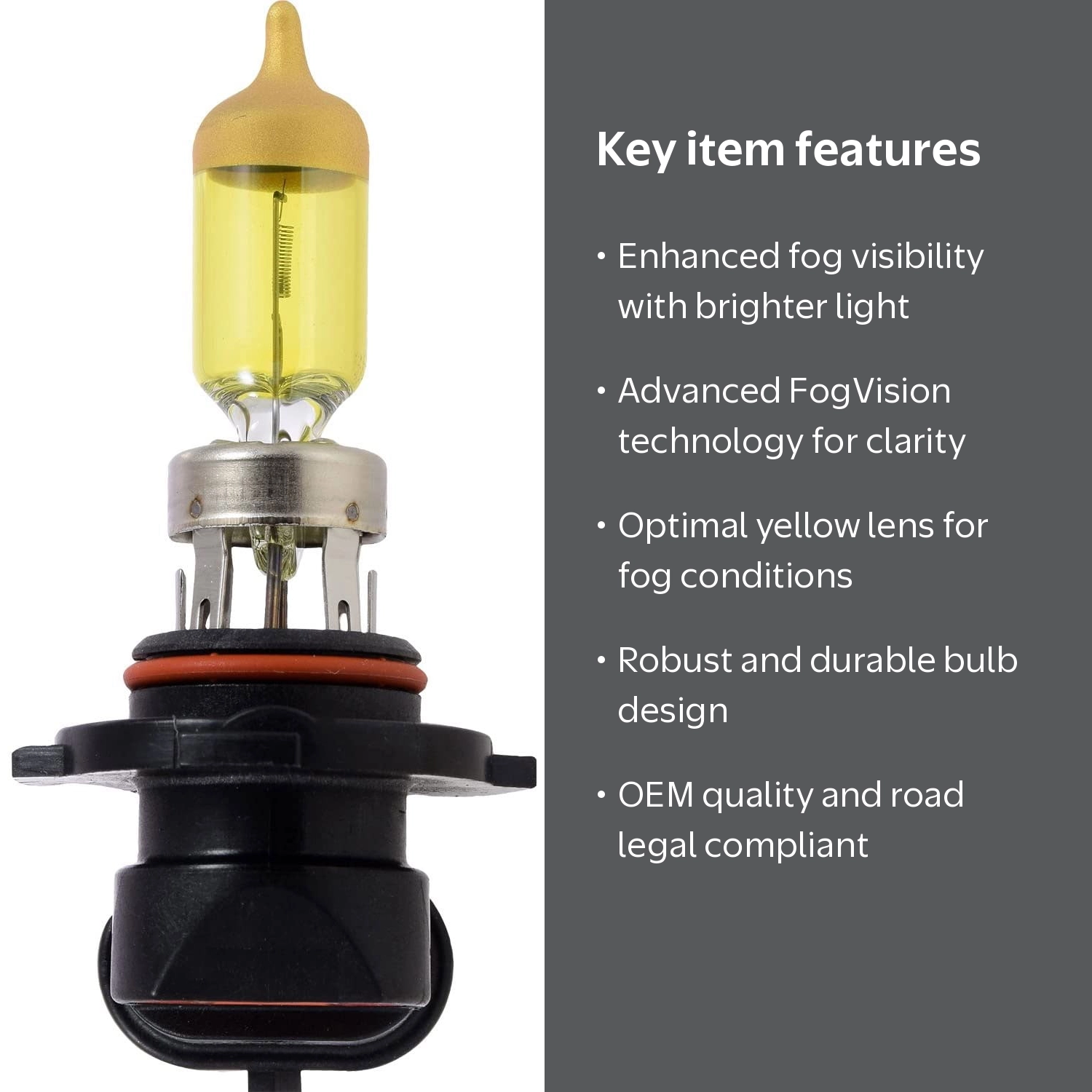 Sylvania, Fog Vision Yellow Halogen Light Bulb Set, Mini, 2 Pack