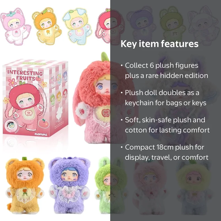 Coophit, Plush Toy, Multicolor, Interesting Fruits Series