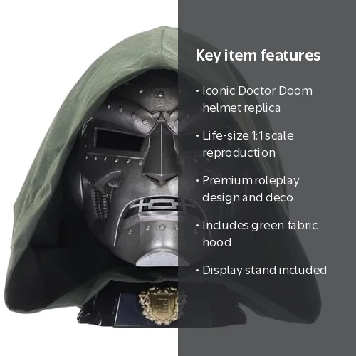 Marvel Legends Series Doctor Doom Premium Roleplay Helmet