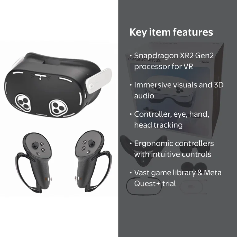 Oculus Quest 3S VR Headset, 128GB, 1832x1920 Display, 120Hz, 3D