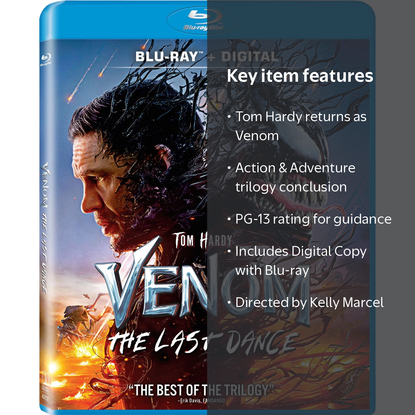Sony, Blu-ray + Digital Copy, Venom The Last Dance, Action