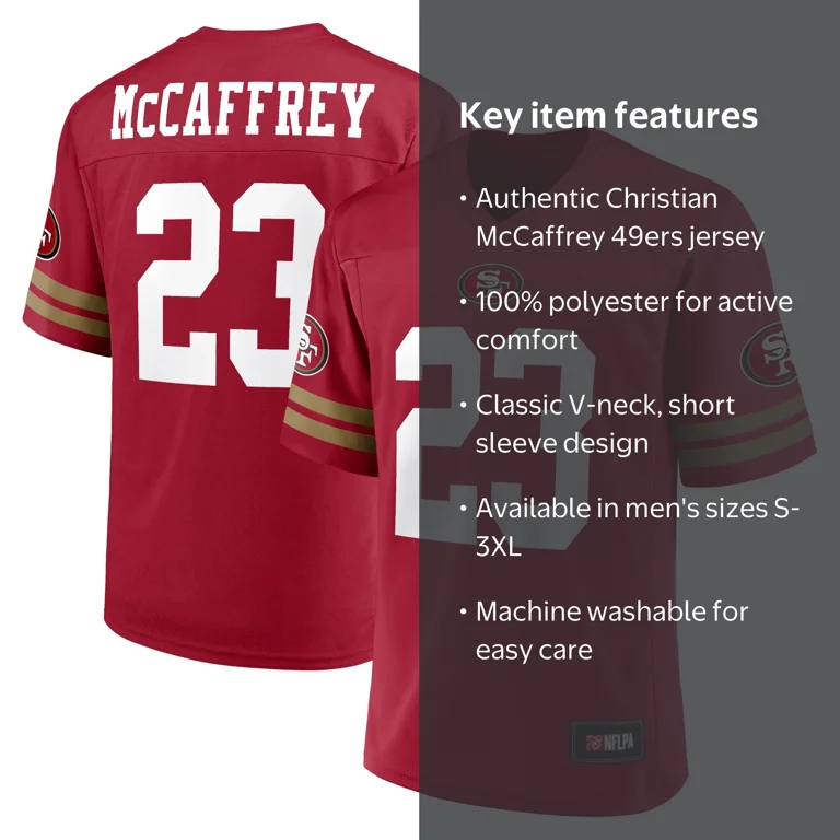 NFL Christian McCaffrey San Francisco 49ers Men's Player Jersey