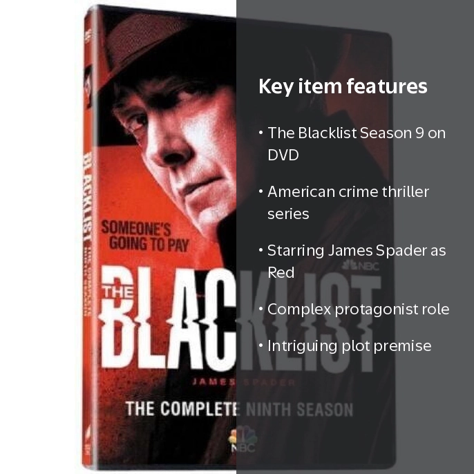 The Blacklist Season 9 DVD Box Set - Final Season - Walmart.com
