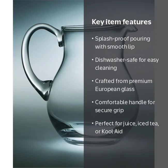 Majestic Gifts Inc. Majestic Gifts Clear European Glass Kool Aid