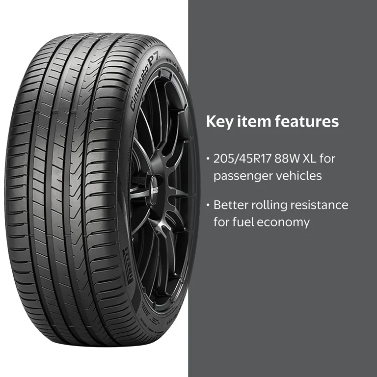 New Pirelli Cinturato P7 (P7C2) UHP Summer Tire, 205/45R17 88W XL