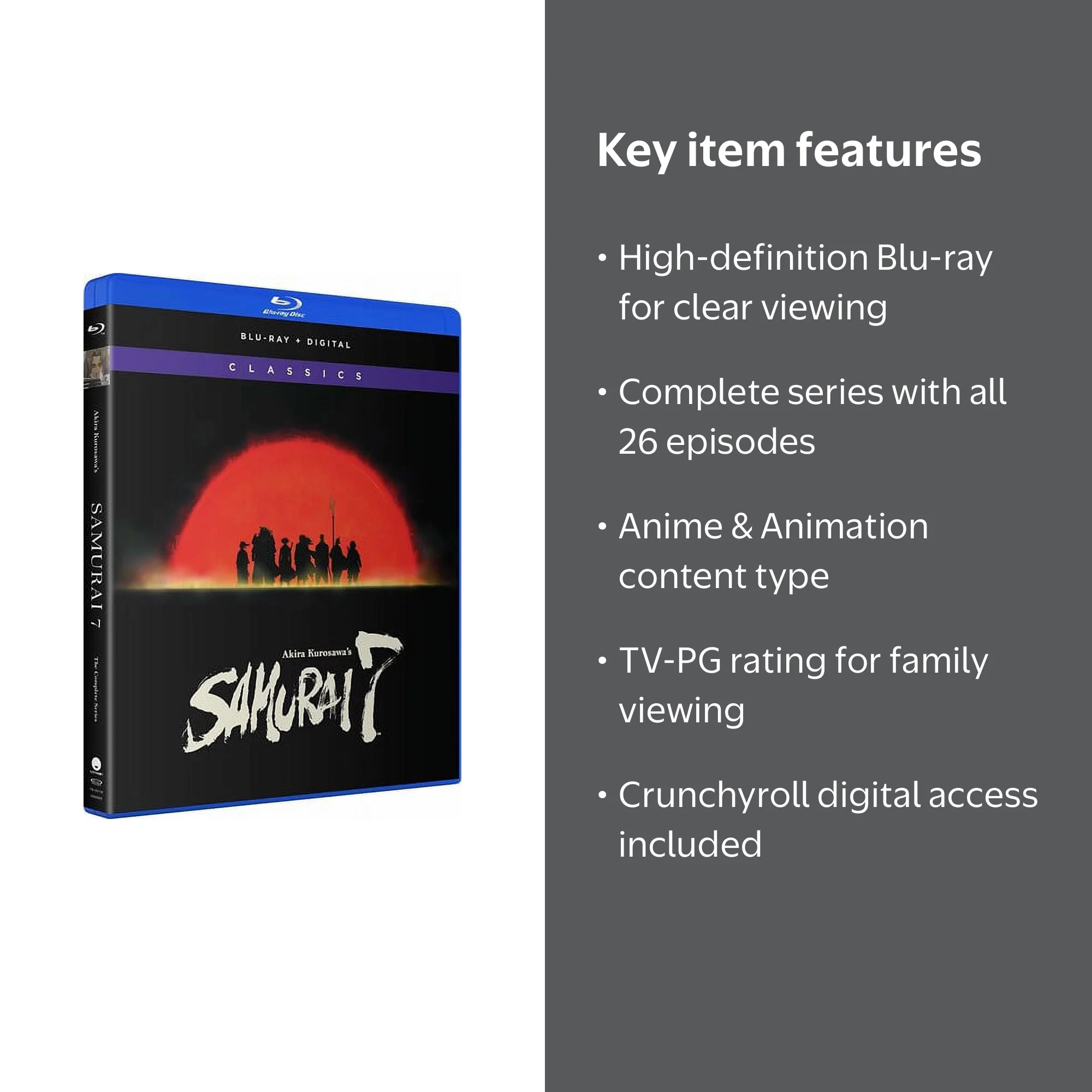 Samurai 7: The Complete Series Classics (Blu-ray + Fun Digital