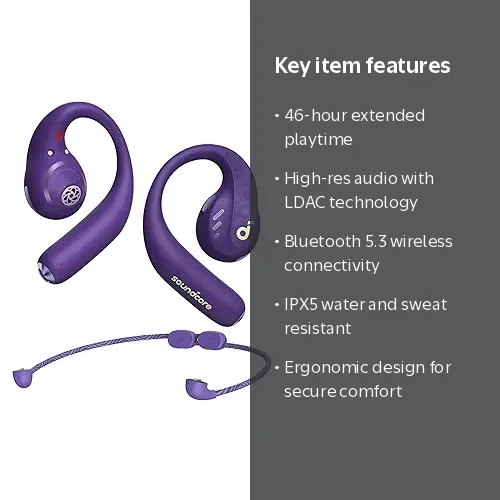 Soundcore Anker AeroFit Pro Open-Ear Wireless Headphones