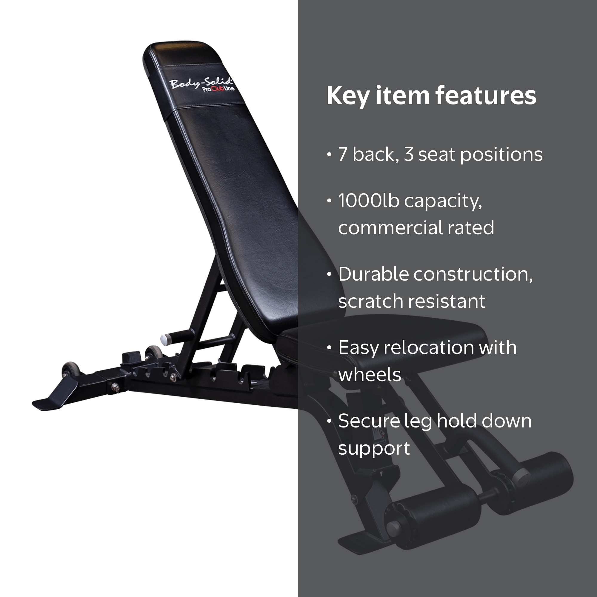 Body Solid Adjustable Incline Abs Equipment for Indoor Home Gym