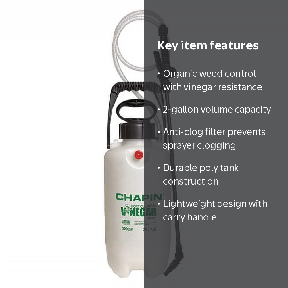 Chapin 2-Gallon Handheld Weed Gardening Sprayer, Durable Plastic