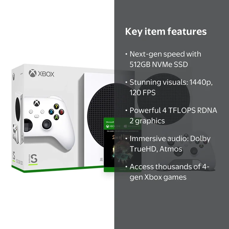 2020 New Xbox 512GB SSD Console - White Xbox Console and Wireless