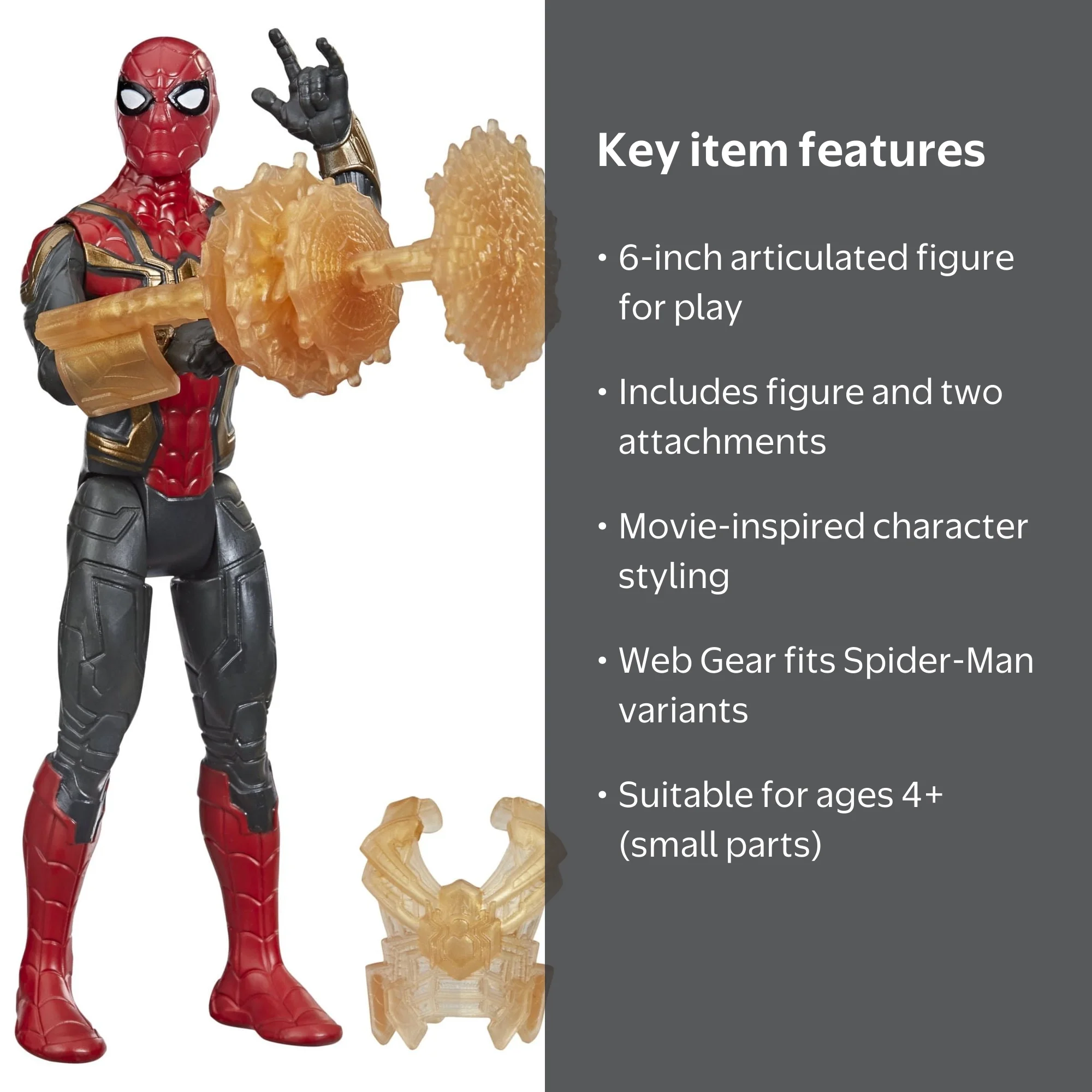 Marvel Spider-Man Mystery Web Gear Iron Spider Integrated Suit