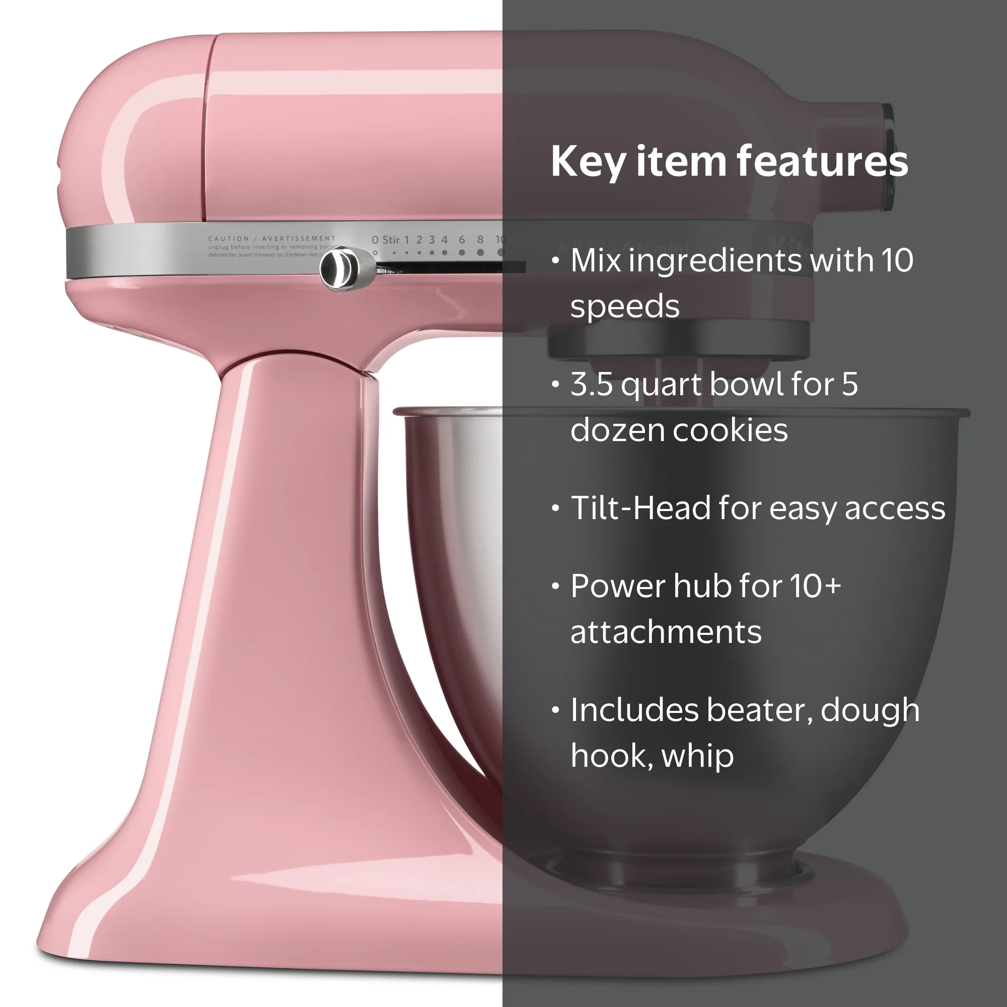 KitchenAid Artisan Mini 3.5 Quart Tilt-Head Stand Mixer, Guava
