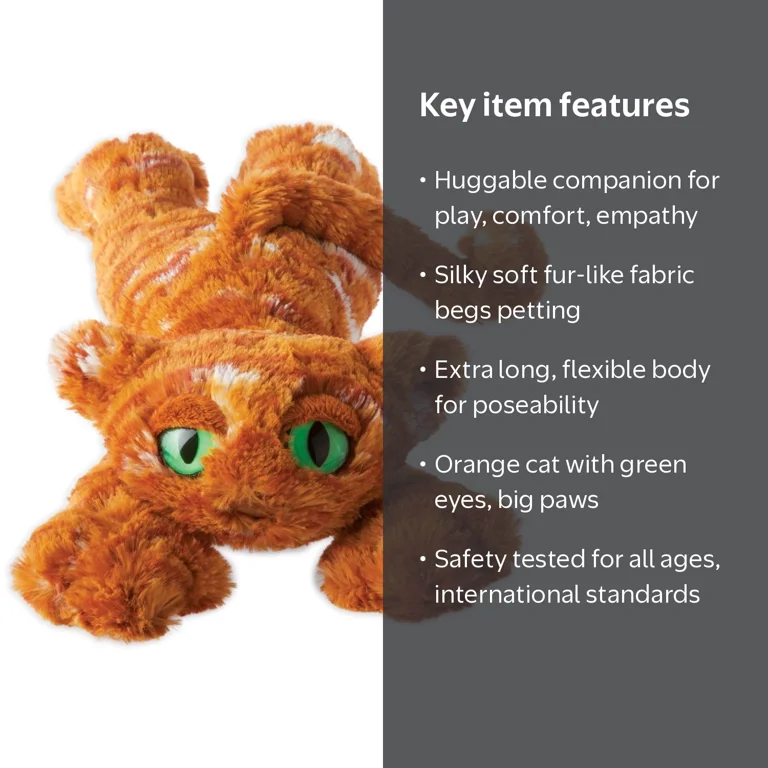 Manhattan Toy Lavish Lanky Cats Ginger Plush - Walmart.com