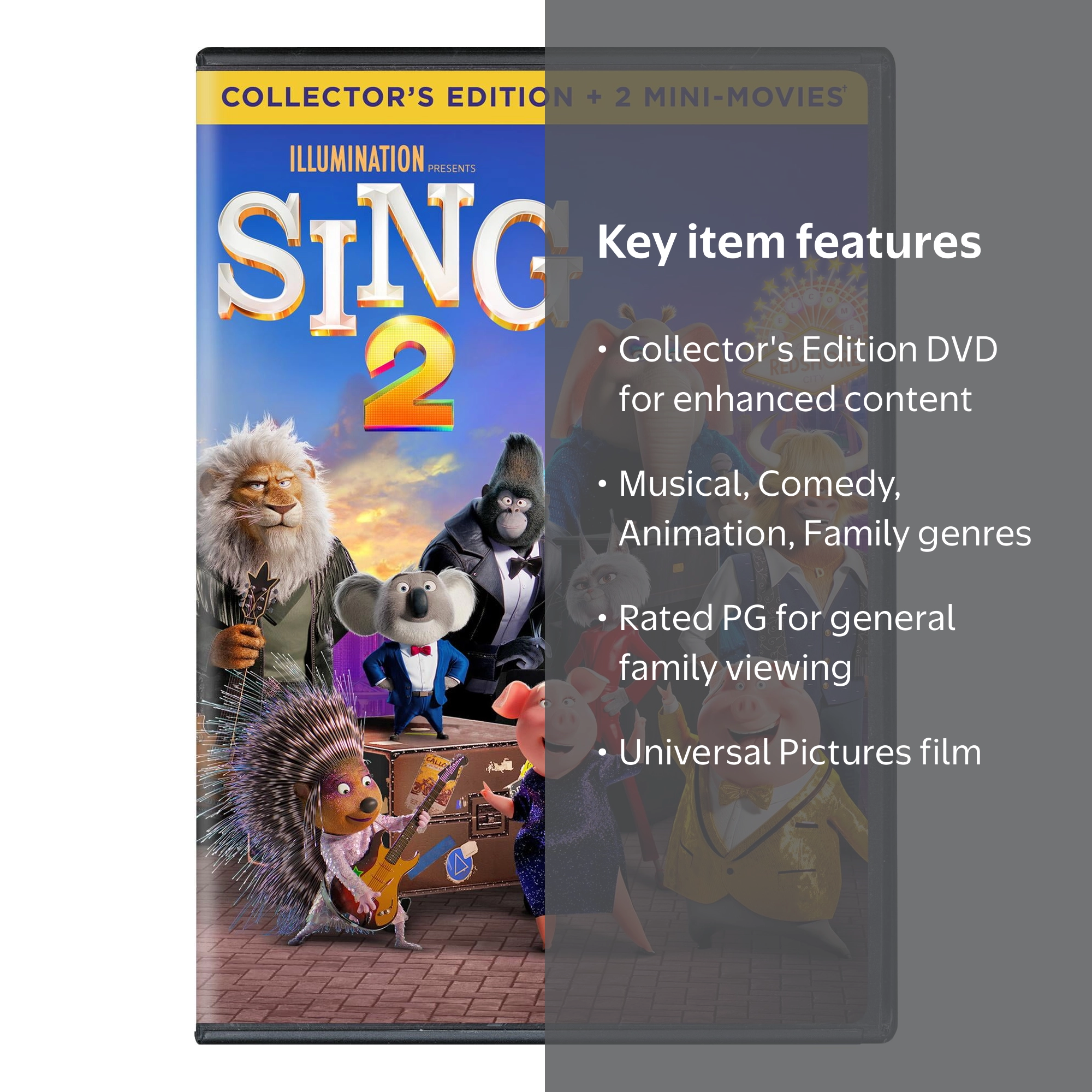 Sing 2 - Collector's Edition DVD, Animation Adventure Comedy Movie