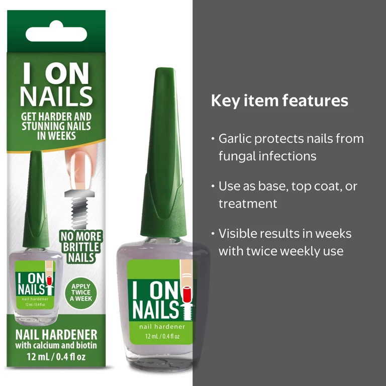 Amen Nail Hardener with Calcium and Biotin, 0.40oz, Strengthener