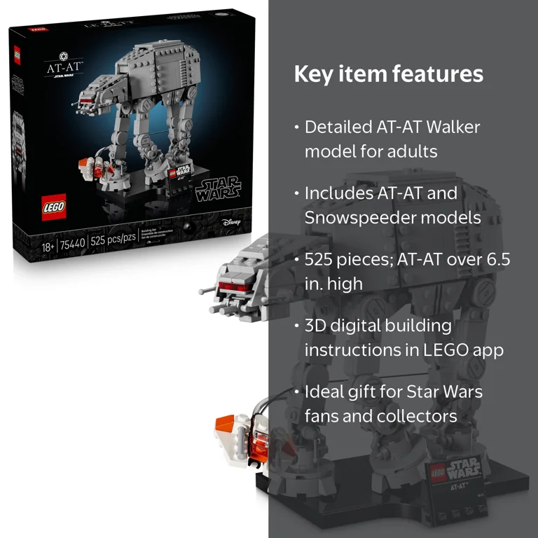 LEGO Star Wars AT-AT Walker Building Set 75440 for Adults