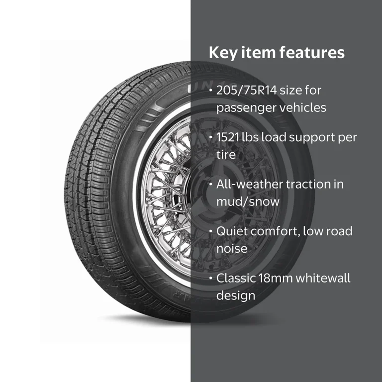 Travelstar, Passenger Tire, 205/75R14 95S, All Season White Wall