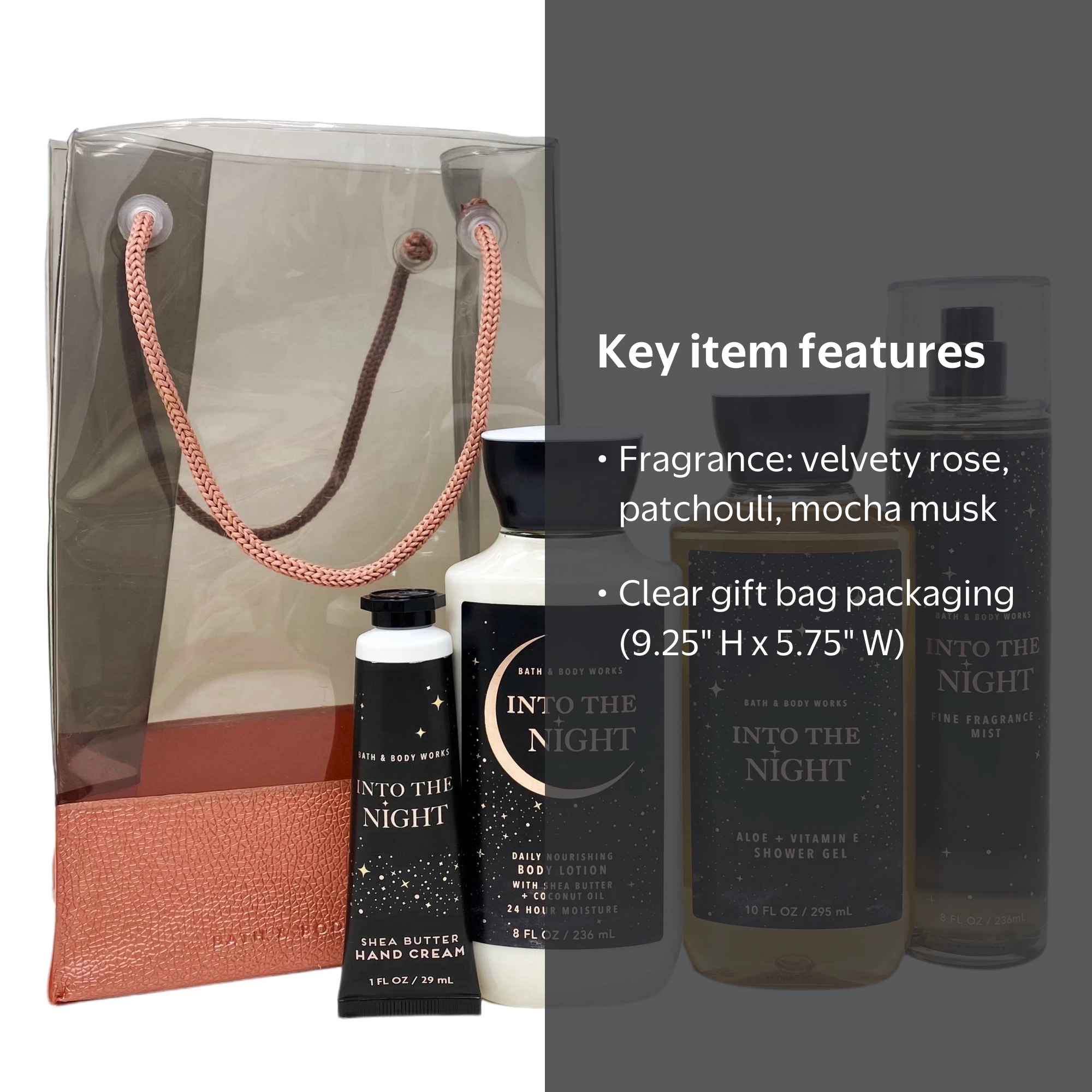 Bath & Body Works Into the Night Gift Bag Set - Fine Fragrance