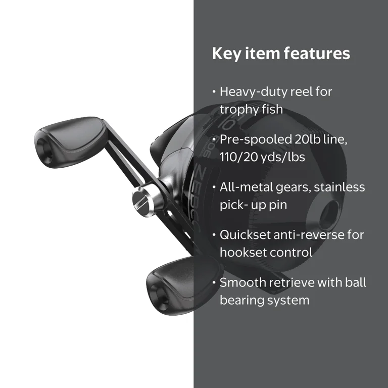 Zebco, Spincast Fishing Reel, 60 Size, Right-Hand Retrieve