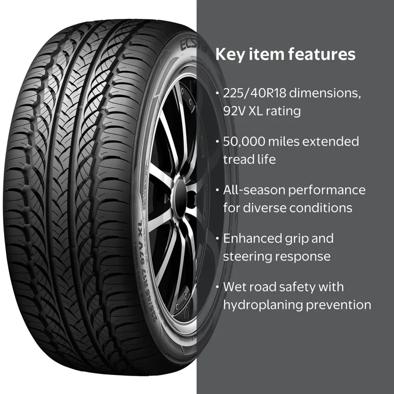 Kumho Ecsta PA31 UHP 225/40R18 92V XL Passenger Tire - Walmart.com