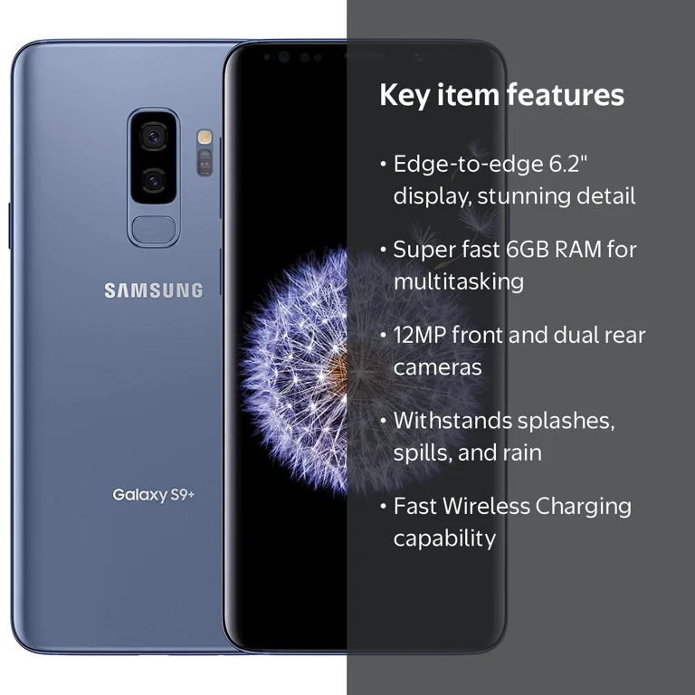Restored Samsung Galaxy S9 Plus SM-G965U 64GB Factory Unlocked