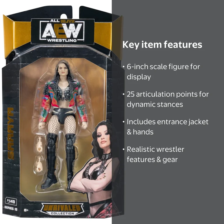 AEW Unrivaled Saraya - 6 inch Figure with Entrance Jacket and