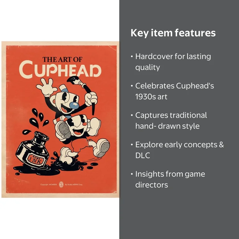 Dark Horse Books, Art Book, The Art of Cuphead Book 1, Hardcover