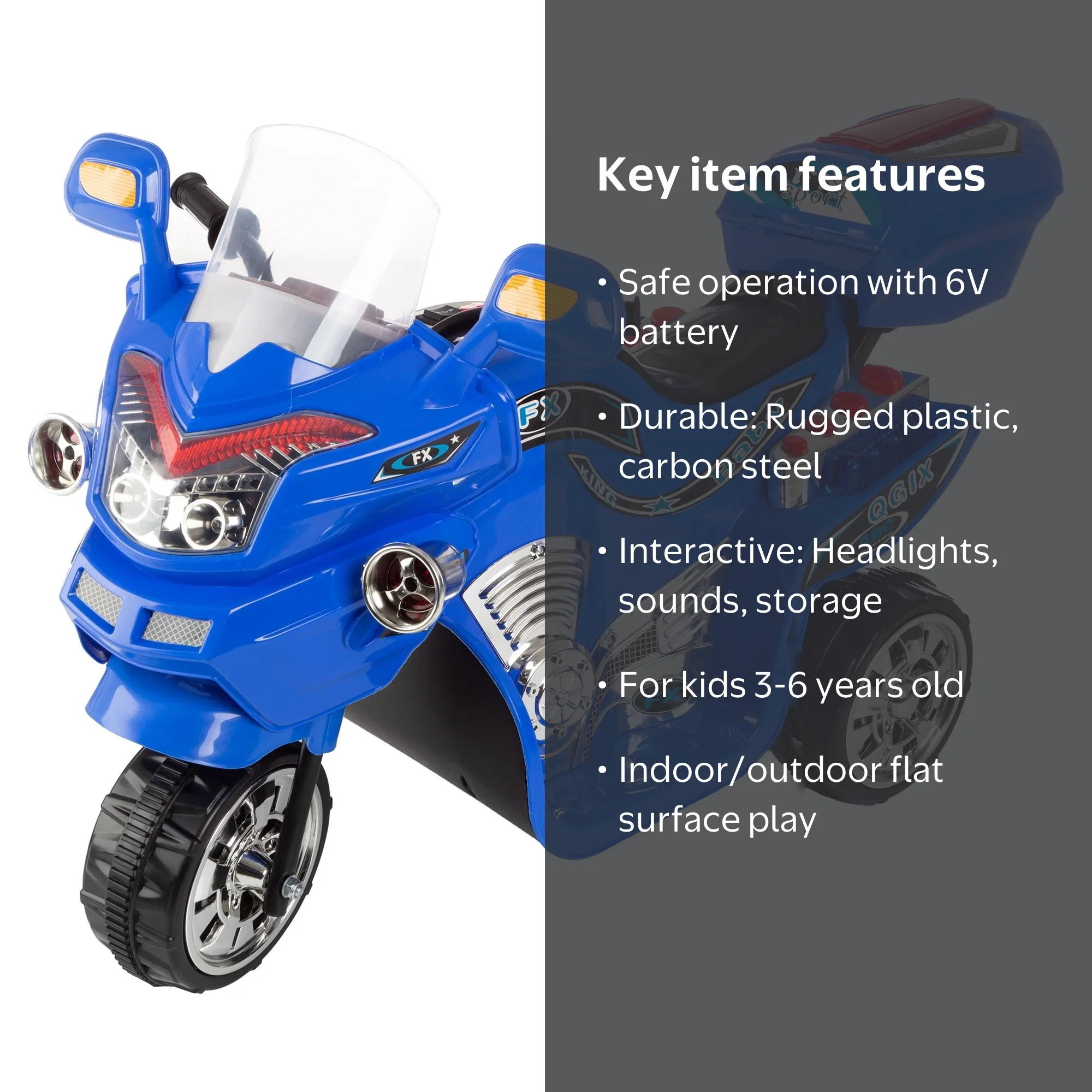 Free Shipping! Rockin' Rollers Toddler Electric Trike 3 Wheel