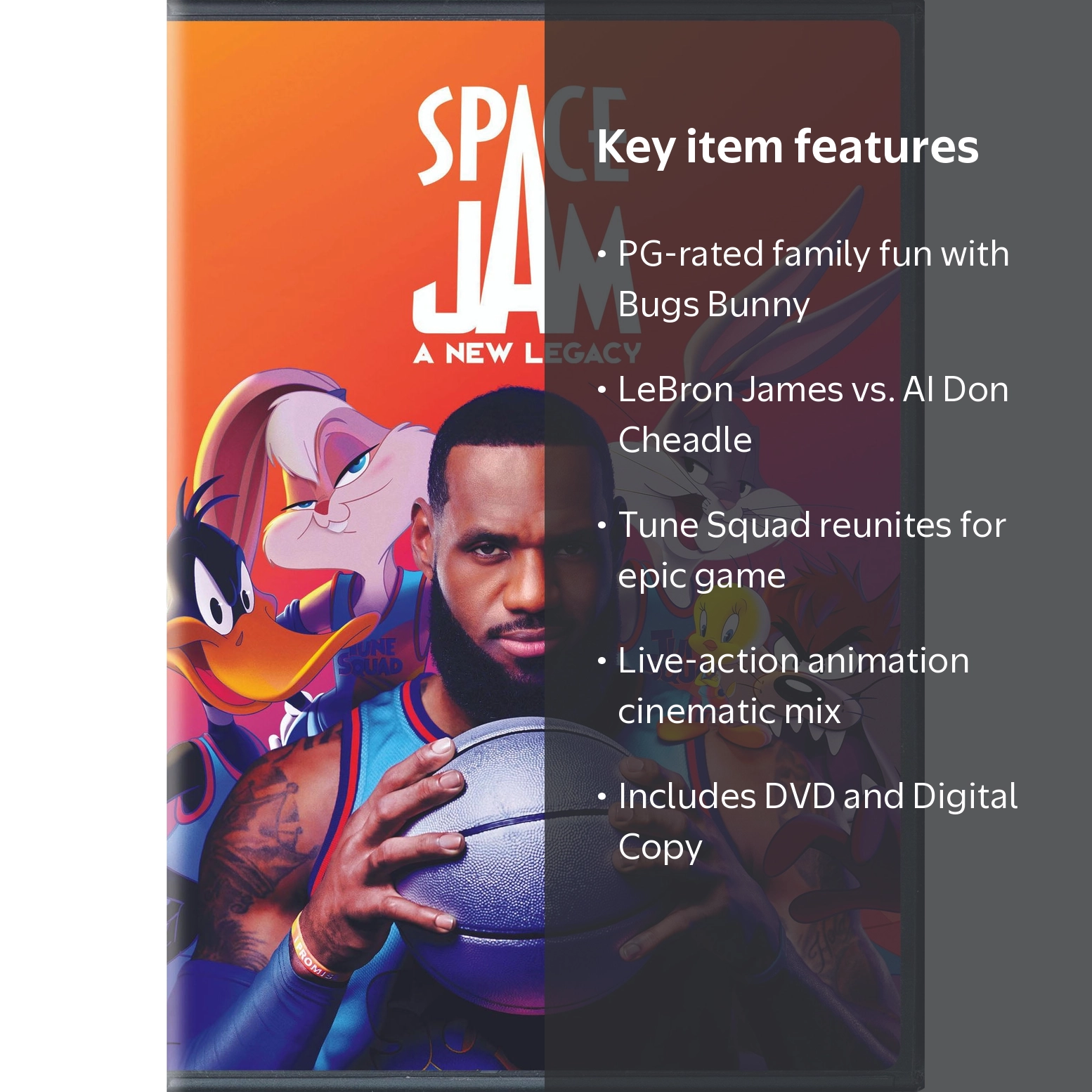Space Jam: A New Legacy DVD - LeBron James & Tune Squad Adventure