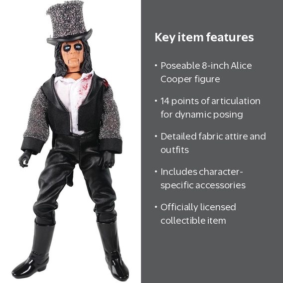 Alice Cooper 8in Mego Music Action Figurine - Walmart.com