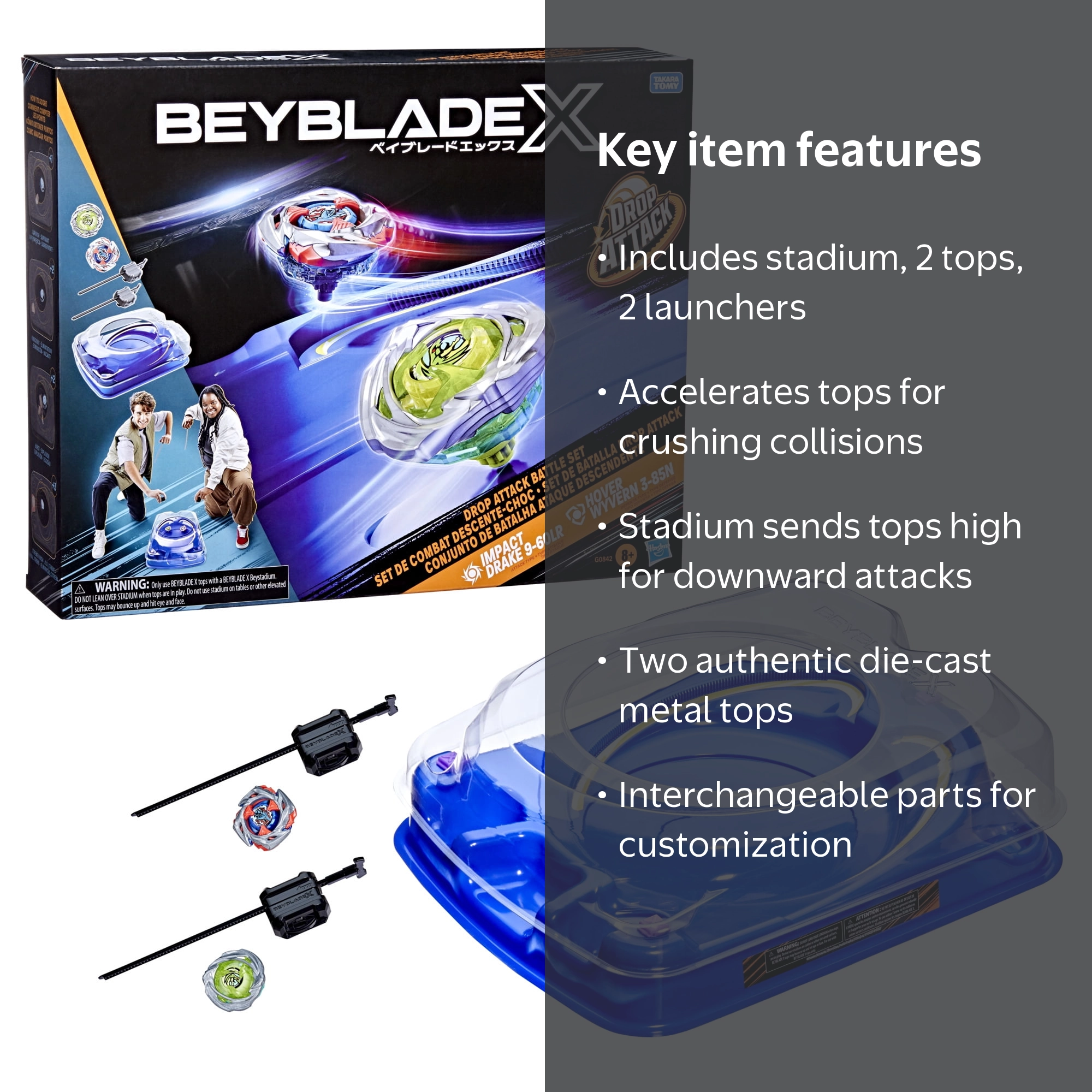Beyblade, Battle Set, Multicolor, Beystadium, 2 Top, 2 Launchers