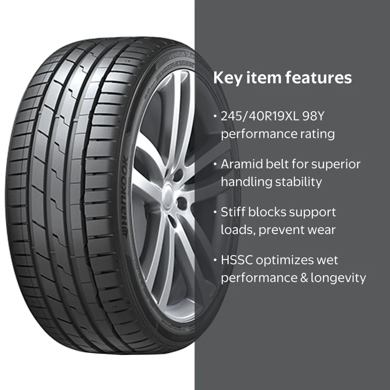 Hankook Ventus S1 evo3 K127 245/40R19XL 98Y - Walmart.com